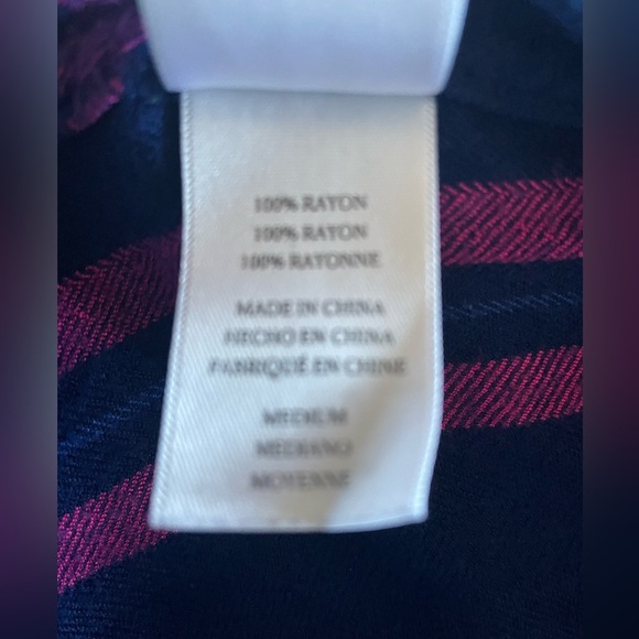 Rails Shirt Women’s Medium Blue Pink Plaid Flannel Long Sleeves Button Up - Picture 6 of 9